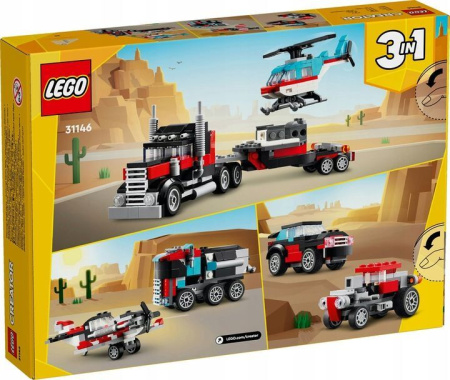 Конструктор LEGO Creator - Грузовик с вертолётом 3-в-1 (31146)