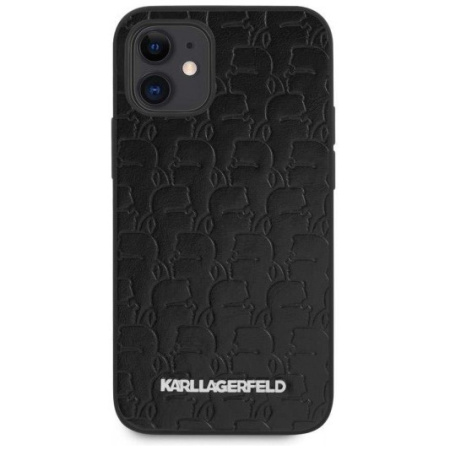 Чехол CG Mobile Karl Lagerfeld PU Kameo embossed Metal logo Hard для iPhone 12 mini, цвет Черный (KLHCP12SPUKBK)