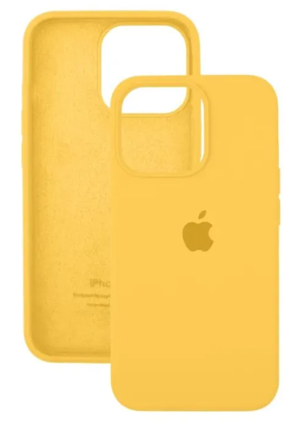 Чехол Silicone Case для iPhone 15 Pro Yellow, цвет Желтый