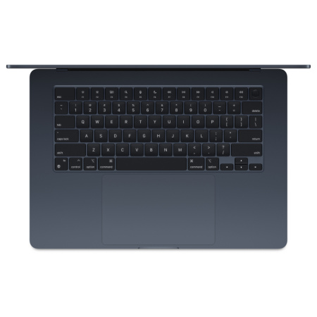 Ноутбук Apple MacBook Air 15" (M3, 8C CPU/10C GPU, 2024), 16 ГБ, 512 ГБ SSD, «полуночный черный» (MXD43)