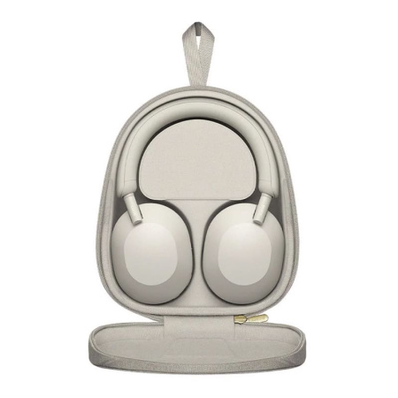 Беспроводные наушники с шумоподавлением Sony (WH-1000XM5) Platinum Silver, белый
