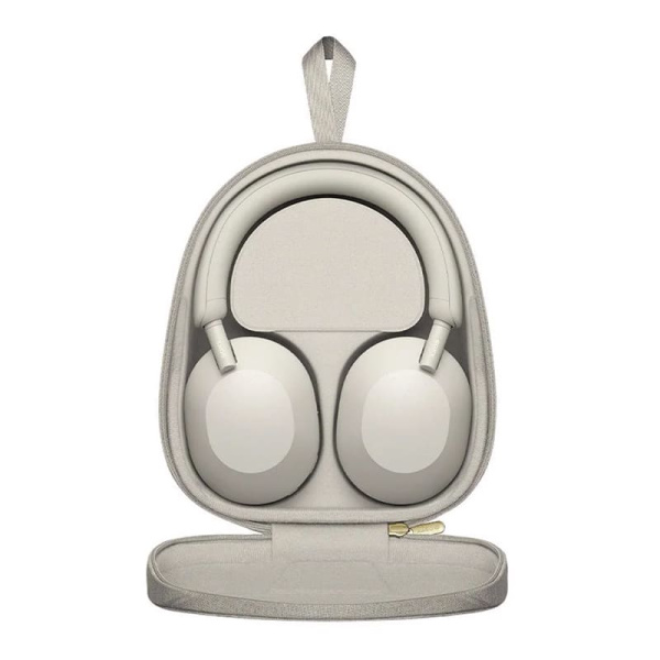 Беспроводные наушники с шумоподавлением Sony (WH-1000XM5) Platinum Silver, белый
