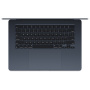 Ноутбук Apple MacBook Air 15" (M3, 8C CPU/10C GPU, 2024), 16 ГБ, 512 ГБ SSD, «полуночный черный» (MXD43)