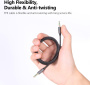 Кабель AUX 3.5mm Rock Audio Cable 1000 mm tarnish