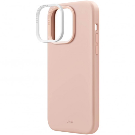 Чехол Uniq LINO MagSafe для iPhone 14 Pro, цвет Розовый (Pink) (IP6.1P(2022)-LINOHMPNK)