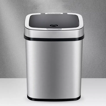 Умное мусорное ведро Xiaomi Ninestars Stainless steel Sensor Trash Can 12L (DZT-12-5), Silver