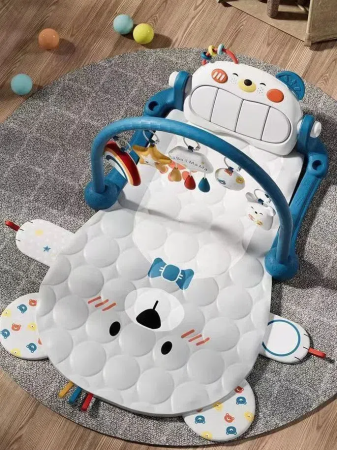 Развивающий коврик для новорожденных Hexiang Toys, Синий