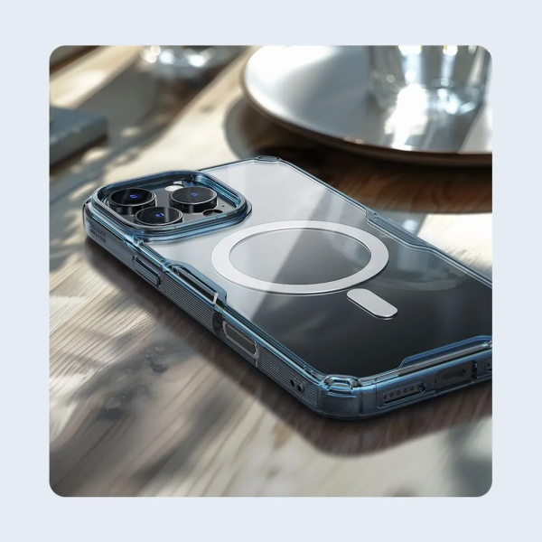 Чехол Nillkin Nature TPU Pro Magnetic Blue для iPhone 16 Pro Max