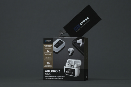 Беспроводные наушники с микрофоном Air Pro 3 ANC, TWS, BT 5.4, 300 мАч, ANC, LCD, белый