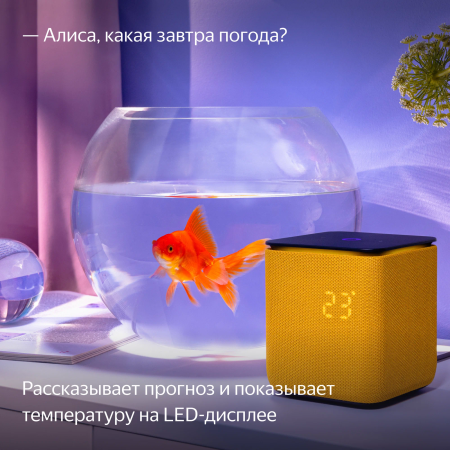 Умная колонка Яндекс Станция Миди, Оранжевый