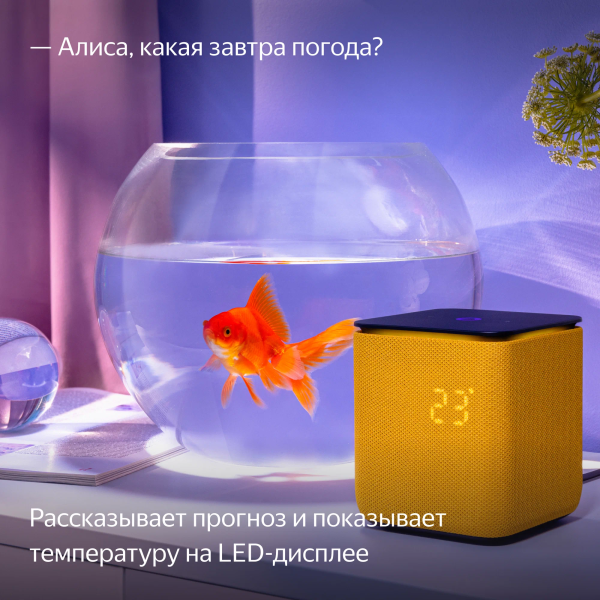 Умная колонка Яндекс Станция Миди, Оранжевый