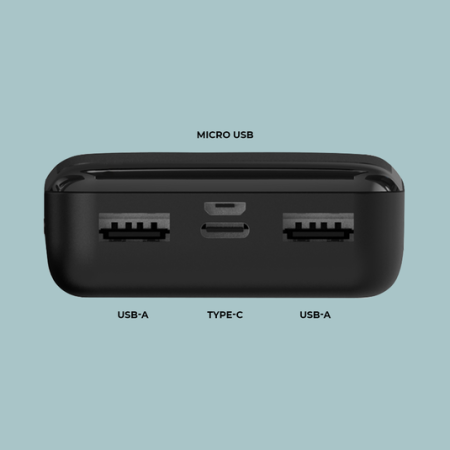 Внешний аккумулятор Deppa NRG Power 10000 mAh, Черный (33630)