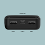Внешний аккумулятор Deppa NRG Power 10000 mAh, Черный (33630)