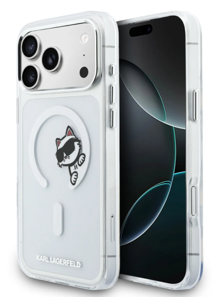 Чехол Lagerfeld IML Sketch Choupette Hard Transparent (MagSafe) для iPhone 17 Pro