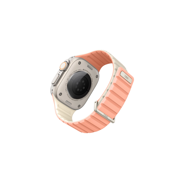 Ремешок Uniq Revix EVO reversible Magnetic Crepe для Apple Watch 49/45/44/42 mm, Pink/Ivory