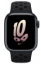 Apple Watch series 8 41 мм корпус из алюминия цвета «темная ночь» спортивный ремешок Nike цвета «антрацитовый/чёрный»