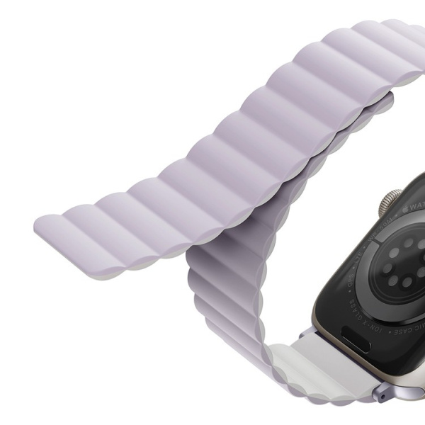 Ремешок Uniq Revix reversible Magnetic для Apple Watch 41/40/38mm, Lilac/White (41MM-REVLILWHT)
