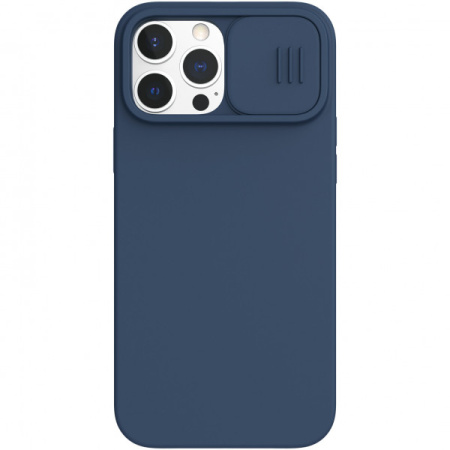 Чехол Nillkin CamShield Silky Magnetic Silicone для iPhone 13 Pro Max, цвет Синий (6902048223578)