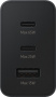 Сетевое зарядное устройство Samsung EP-T6530, USB-A, 2xUSB-C, 65Вт, 3A, черный