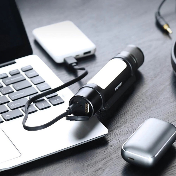 Фонарик Xiaomi Nextool 6 в 1 со светошумовым сигналом 1000Lm, черный (NE20030/NE200230)