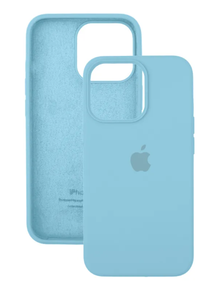 Чехол Silicone Case для iPhone 15 Pro Max Sky blue, цвет Небесно-голубой