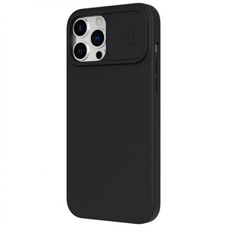 Чехол Nillkin CamShield Silky Magnetic Silicone для iPhone 13 Pro Max, цвет Черный (6902048223561)
