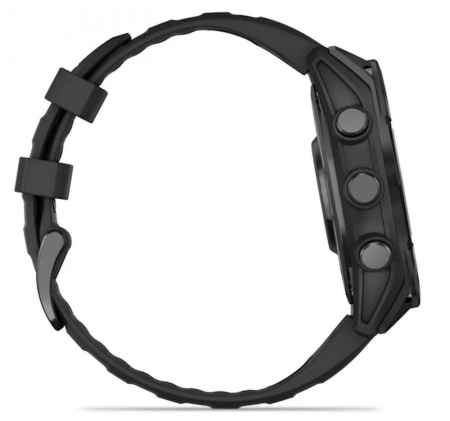 Смарт часы Garmin Fenix 8, 47 мм, AMOLED, Slate Gray with black silicone band