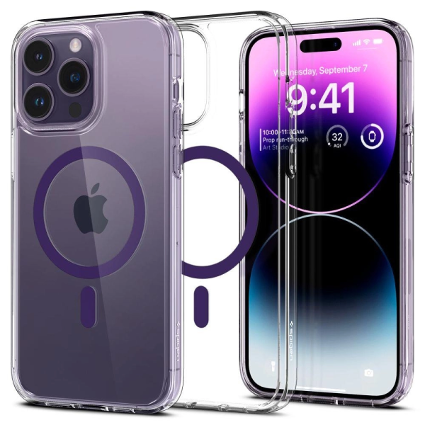 Чехол Spigen Ultra Hybrid (MagFit)для iPhone 14 Pro Max, Фиолетовый (ACS05581)