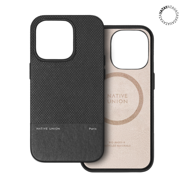 Чехол Native Union (Re)Classic для iPhone 14 Pro, кожа, черный