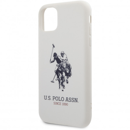 Чехол CG Mobile U.S. Polo Assn. Liquid silicone Big horse Hard для iPhone 11 Pro, цвет Белый (USHCN58SLHRWH)