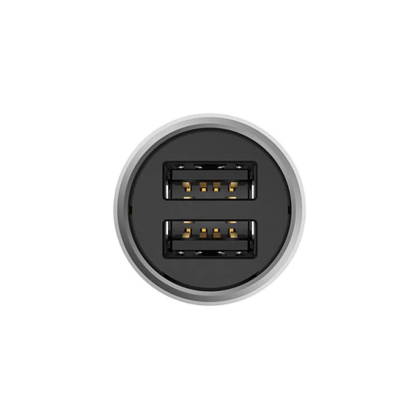 Автомобильное зарядное устройство Xiaomi Mi Car Charger Dual USB 36W, Silver (CC02CZM)