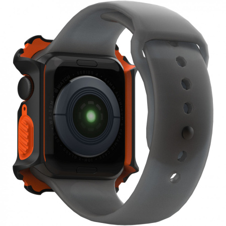 Чехол Urban Armor Gear (UAG) Watch Case для Apple Watch 44 мм, цвет Черный/Оранжевый (19148G114097)