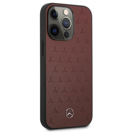 Чехол CG Mobile Mercedes Genuine leather Stars Hard для iPhone 13 Pro, цвет Красный (MEHCP13LPSQRE)