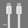 Кабель Deppa Original Cable [USB-C - USB-C] 60W 100см, Белый (72554)