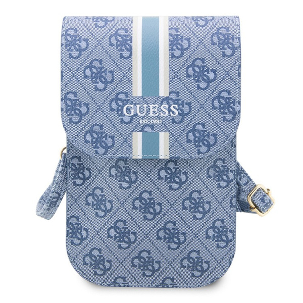 Guess для смартфонов сумка Wallet Bag 4G Stripes Blue (GUWBP4RPSB)