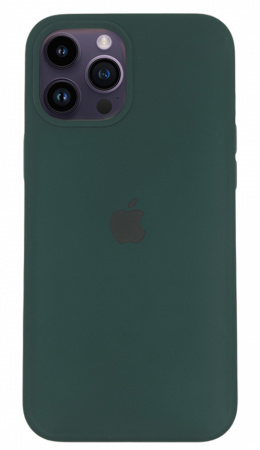 Чехол Silicone Case для iPhone 14 Pro Atrovirens, цвет Темно-зеленый