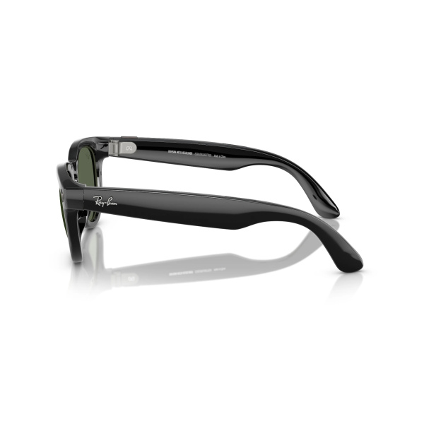 Умные очки Ray-Ban Smart Glasses Headliner Shiny Black / G15 Green, RW4009F, размер М