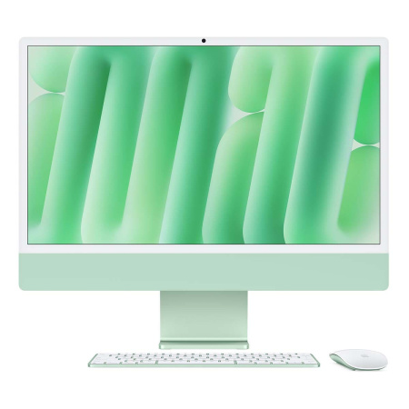 Apple iMac 24" (M4 10C CPU, 10C GPU, 2024) 16 ГБ, 512 ГБ (MWV03) Green, зеленый