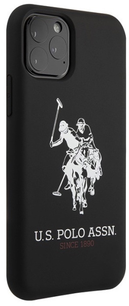 Чехол CG Mobile U.S. Polo Assn Liquid silicone Big horse Hard для iPhone 11 Pro Max, цвет Черный (USHCN65SLHRBK)
