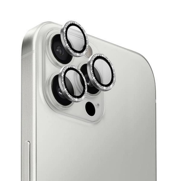 Защитное стекло для камеры Uniq OPTIX Camera Lens AluGuard для iPhone 16 Pro/16 Pro Max, White Shimmer