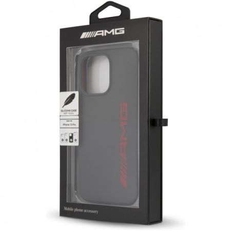 Чехол CG Mobile AMG Liquid silicone with big logo Hard для iPhone 13 Pro, цвет Серый (AMHCP13LSGLGRE)