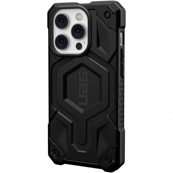 Чехол UAG Monarch Pro с MagSafe Series для iPhone 14 Pro, цвет Черный (Black) (114030114040)
