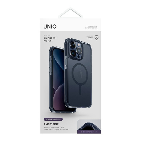 Чехол Uniq Combat AF Smoke Blue (MagSafe) для iPhone 15 Pro Max