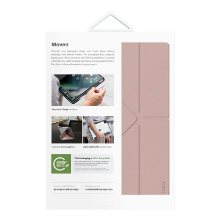 Чехол Uniq Moven Pink для iPad Air 13 (2024), розовый