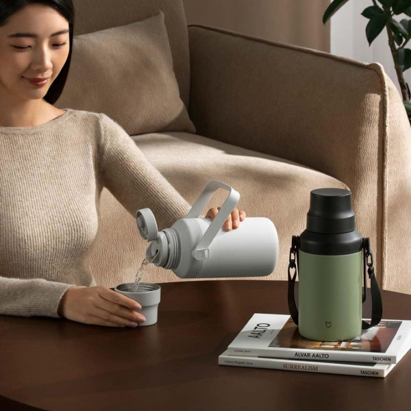 Термос Xiaomi Mijia Big Belly Thermos Cup 1Л (MJDDB01PL) Зеленый