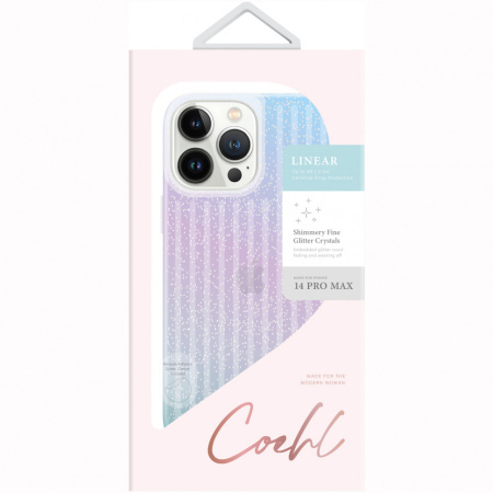 Чехол Uniq COEHL Linear для iPhone 14 Pro Max, цвет Звездная пыль (Stardust) (IP6.7PM(2022)-LINSTRD)