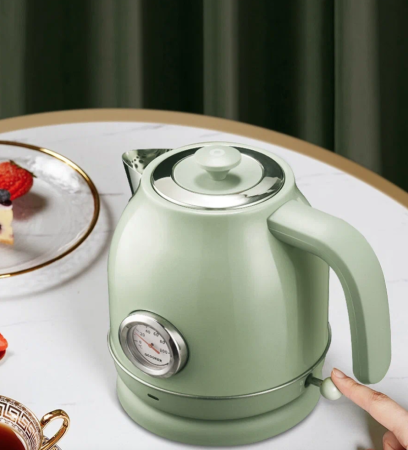 Электрический чайник Xiaomi Qcooker Retro Electric Kettle 1.7L, Зеленый QS-1701 (RU)