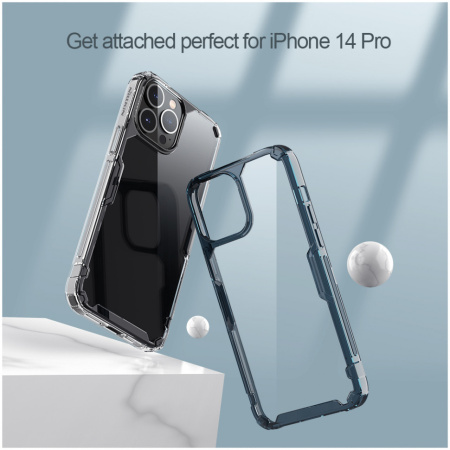Чехол Nillkin Nature TPU Pro case для iPhone 14 Pro, цвет Синий (6902048248526)