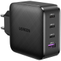 Сетевое зарядное устройство Ugreen GaN Tech Fast Charger [USB + 3xType-C] 65W (CD224), Black