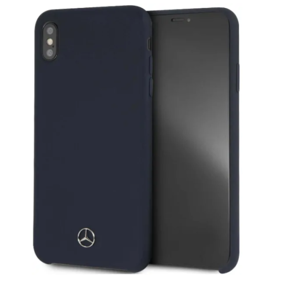 Чехол CG Mobile Mercedes Silicone line Hard для iPhone XS Max, цвет Синий (MEHCI65SILNA)